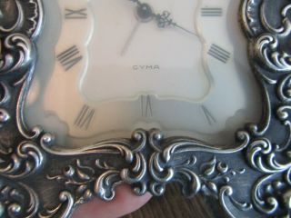 VINTAGE GORHAM CYMA STERLING SILVER Alarm Clock AS FOUND Parts Repair 3
