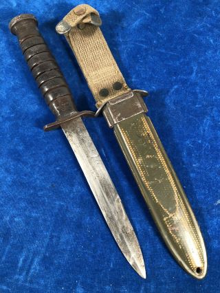 Ultra Rare Ww2 Us M3 Uc 1943 Blade Mark & Date Trench / Fighting Knife Wwii