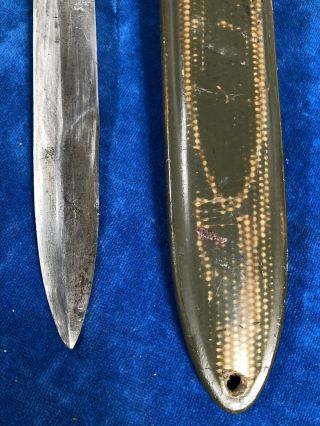 ULTRA RARE WW2 US M3 UC 1943 BLADE MARK & DATE TRENCH / FIGHTING KNIFE WWII 5