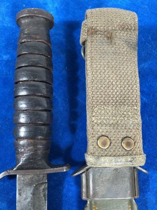 ULTRA RARE WW2 US M3 UC 1943 BLADE MARK & DATE TRENCH / FIGHTING KNIFE WWII 7