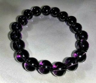 Naga Eye Dark Purple Ball Mini Holy Protect Lucky Wealth Bracelet Magic Amulet