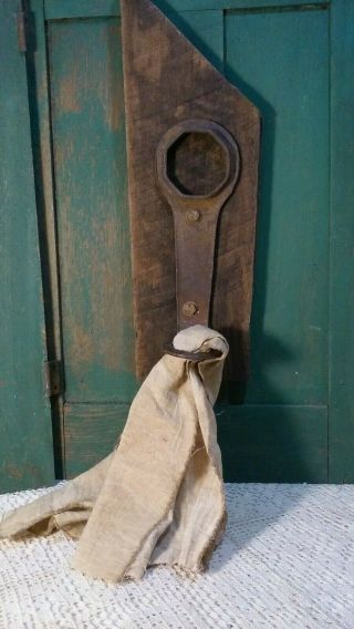 Primitive Vintage Farm Steampunk Kitchen Bathroom Car Wrench Towel Holder Rack