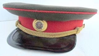 Vintage Rare Wwii Russian Soviet Army General Uniform Visor Hat