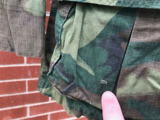 Vintage 1960 ' s Vietnam War US Military ERDL Camo Jacket LRRP Green Bere 6