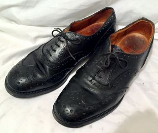 Scottish Military Highland Pipers Brogues Leather Shoes,  Size 8l,  Us 9 1/2