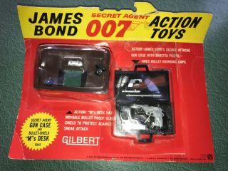 1965 Vntage Gilbert Action Toys,  James Bond 007 Gun Case,  M 