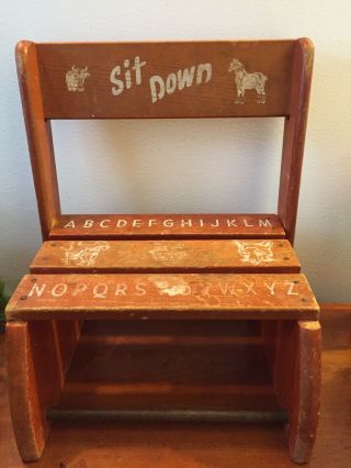 Vintage Childs Stool/ Chair