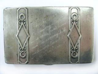 Silver 84 Cigarette Case Award 1918 1928 Rkka Civil War Early Soviet Era Russia