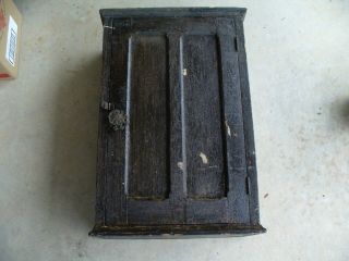 Old Vintage Oak Wall Medicine Cabinet Primitive