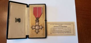 British Most Order Of The British Empire Mbe Military Ww2 Era Issue