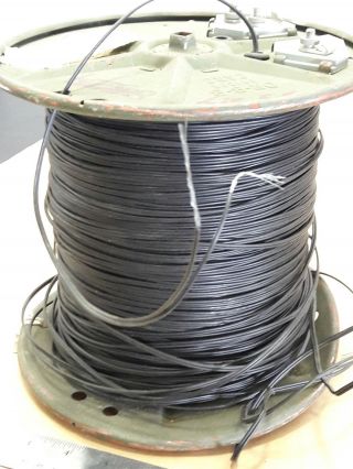 Mostly Full WD1A -.  5Km Spool Of Military Telephone Wire Bent w/ Scuffs / Scrapes 4