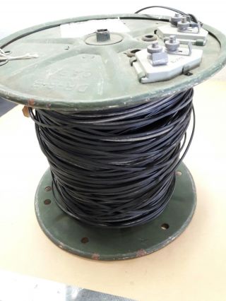 Mostly Full WD1A -.  5Km Spool Of Military Telephone Wire Bent w/ Scuffs / Scrapes 5