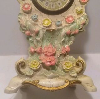 Vintage/Antique Jura Wind Up Clock Germany  Floral 5