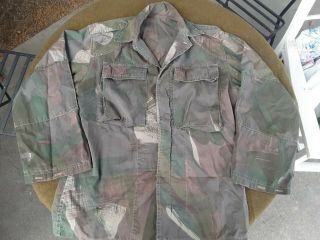 Rare Vietnam War Arvn Windproof Camo Shirt Xl Uniform Vietnamese