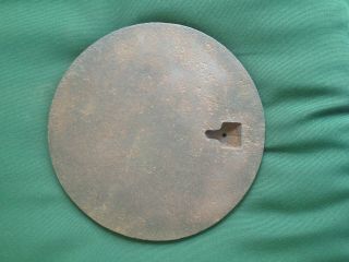 Antique Vintage Cast Iron Wood Stove Plate Cover Lid 7 7/8 " In Diameter