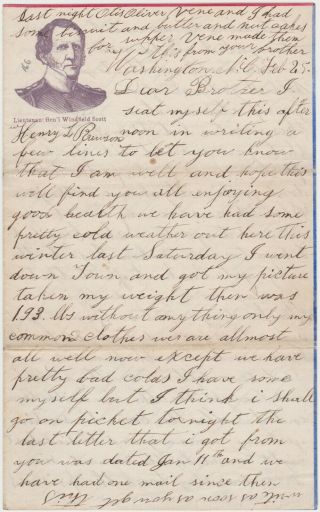 1863 Civil War Soldier Letter - Washington Nc 27th Mass - Rebel Raid On Town
