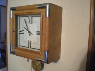 1950s Vintage Howard Miller Wall Clock,  Mid Century Modern
