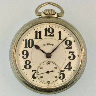 C.  1923 Illinois - Bunn Special 16s Railroad Pocket Watch 21 - Jewel 4 Repair