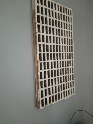 Vintage Wood Floor Heater Grate Cold Air Return Cover Old House 24 " X 12 - 3/8 "