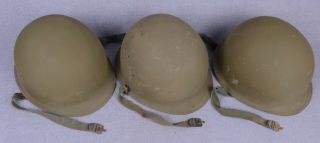 3 X M1 Helmet Shell - 1971 Vietnam - 3462d8
