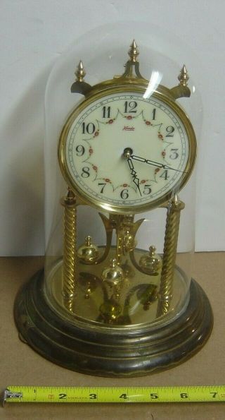 Vintage Kundo Kieninger Obergfell Brass Anniversary Clock - Germany Project Clock