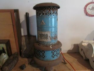 Antique Perfection Blue Porcelain Smokeless Oil Heater No.  630 Royalite Canada