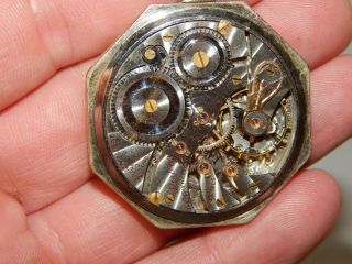 ANTIQUE ILLINOIS STERLING Pocket Watch 19 jewels 14K gold filled case RUNS 2