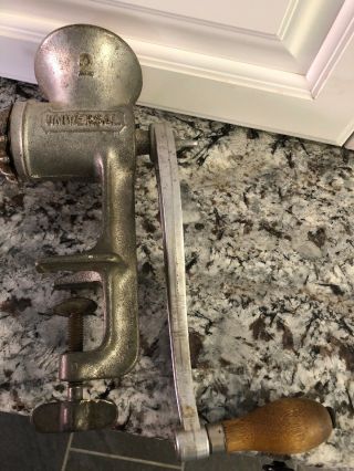 Vintage Meat Grinder Universal 2 Hand Crank Food Chopper Farmhouse, .  Country