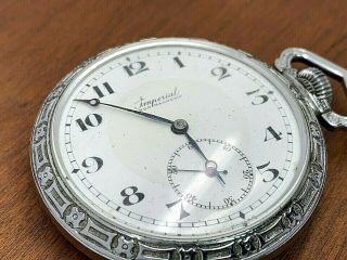 Buren Imperial 21 Jewels Antique Pocket Watch For Repair \ Parts 2
