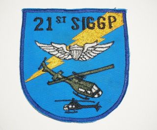 21st Signal Group Aviation Section Army Vietnam Theater Made Patch C1189