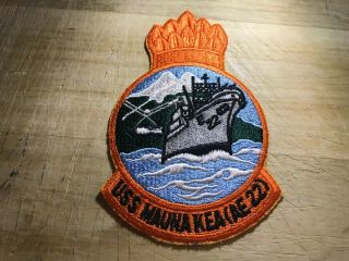 Cold War/vietnam? Us Navy Patch - Uss Maunakea (ae - 22) Usn Beauty
