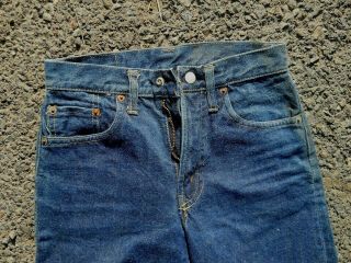 vintage BIG E LEVIS S 302 REDLINE BLUE JEANS TALON 42 SINGLE STITCH VSTITCH24X28 3