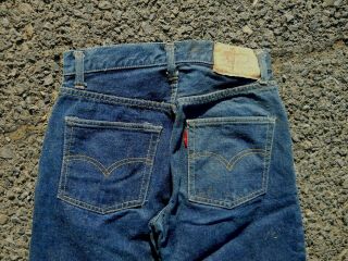 vintage BIG E LEVIS S 302 REDLINE BLUE JEANS TALON 42 SINGLE STITCH VSTITCH24X28 4