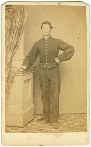 Civil War Cdv Of 50th York Infantry/engineers Enlisted Soldier