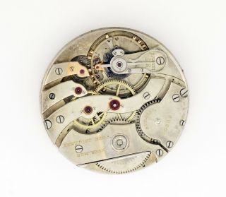 43mm Swiss Antique Pocket Watch Movement 20j Marked Special With Dial