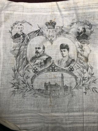 Handkerchief Opening Of Birmingham University 1909 By King Edward Vll