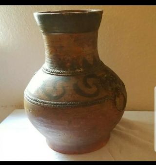 Old Primitive Chinese Pottery Vase Vessel