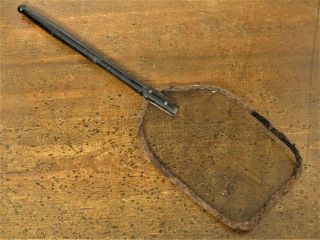 Rare Antique 19th C - Early 1900s Shaker Wire Wood Handle Fly Swatter Tool