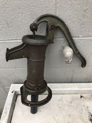 Antique Vintage Peters Pump Co Cast Iron Hand Well Water Pump 16 " High