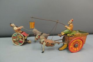 Antique/vintage Lehmann & Strauss Tin Wind Up Toys Parts/repair As - Is