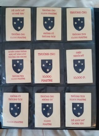 Vietnam War Death - Trail - Reward Cards For Killing A Us 23rd Infantry Soldier.