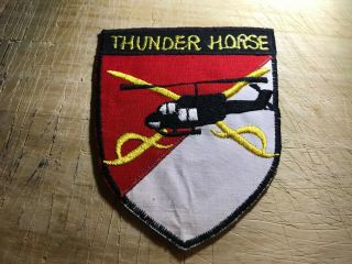 1960s/vietnam? Us Army Patch - Air Cavalry Helicopter 11acr Thunderhorse -