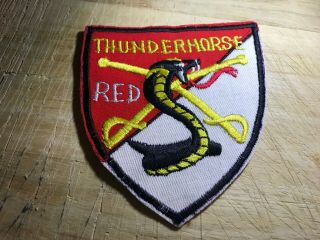 1960s/vietnam? Us Army Patch - Gunship Pilot D Troop 11acr Thunderhorse -