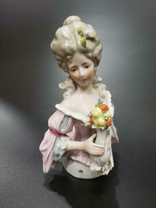 Antique German Porcelain Half Doll 9199 Art Deco 5.  5 " Tall