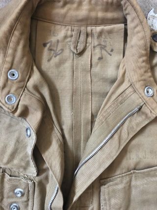 WWII US AIRBORNE PARATROOPER JUMP JACKET NAMED STAMPED SIZE 36R 6