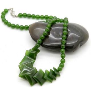 China Rare 100 Natural Jade Necklace A01
