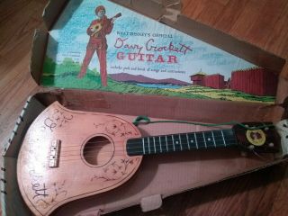 Vintage Davey Crockett Toy Guitar