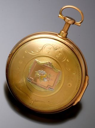 Rare Antique 18k Gold Quarter Hour Pump Repeater Verge Fusee Pocket Watch C1760s