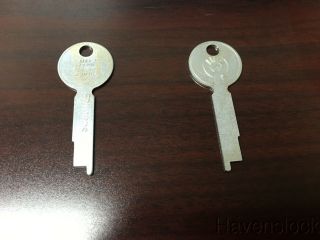 Vintage/collectors Key Blank: Orig.  Eagle Lock Co.  1921 Steel Key Locksmith