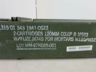 Military Surplus M120 / M121 Mortar Ammo Box Water Proof Storage Case 2